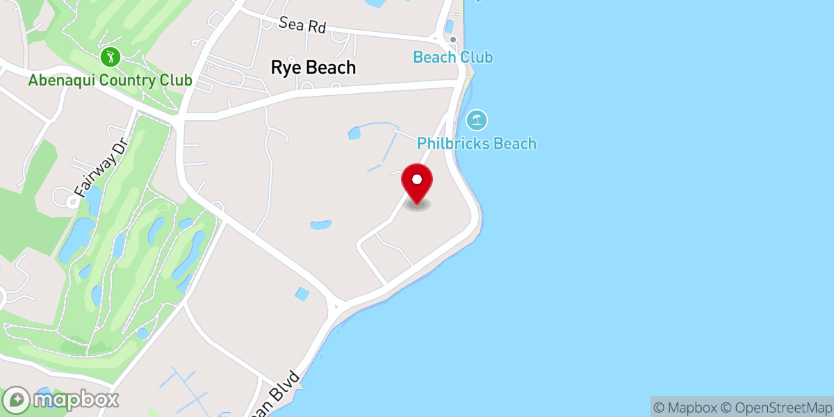 Map showing location of St. Andrew's-by-the-Sea