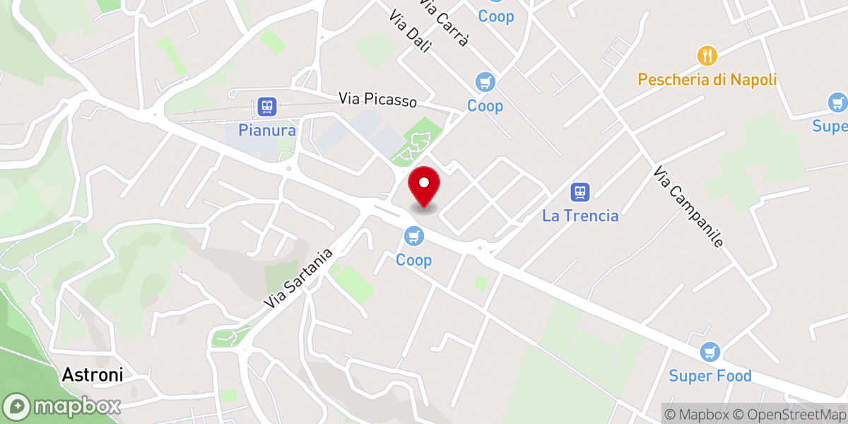Map showing location of Chiesa di San Lorenzo Martire