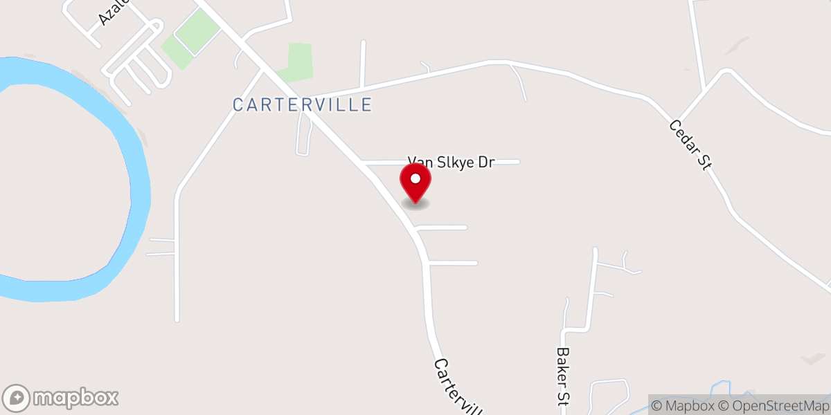 Map showing location of Rivers of Life Church