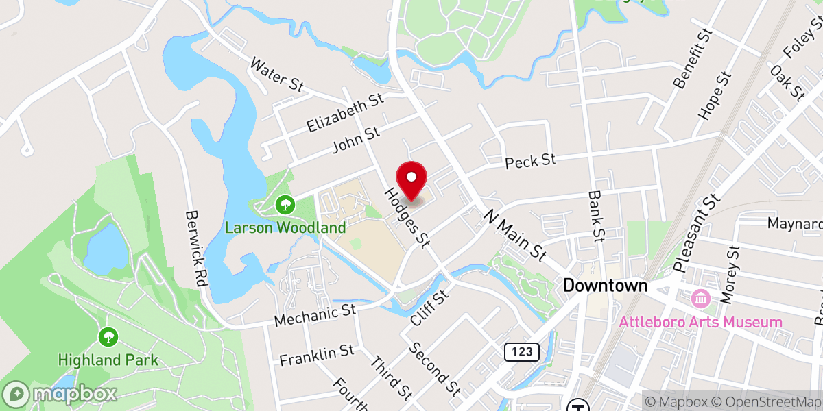 Map showing location of St John's Parish Religious Education Office