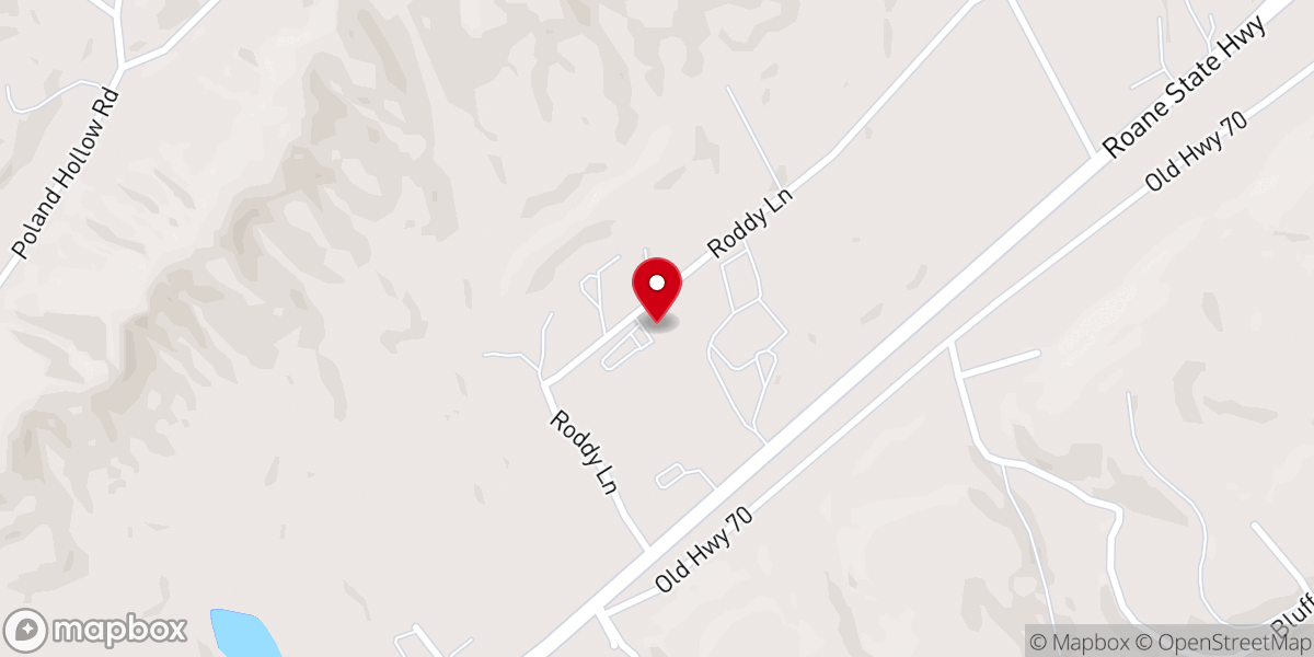Map showing location of Two Rivers Church - Roane County Campus