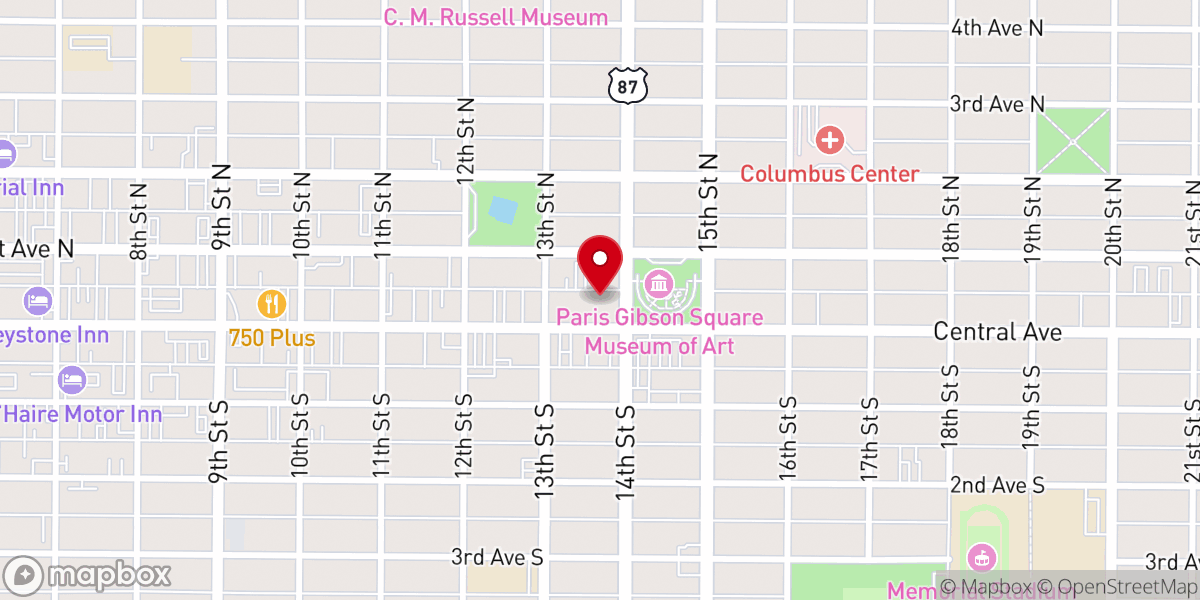 Map showing location of First Presbyterian Church