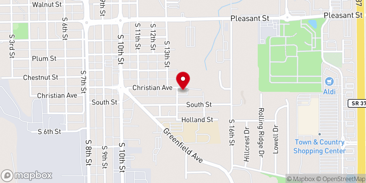 Map showing location of Lighthouse Fellowship Church