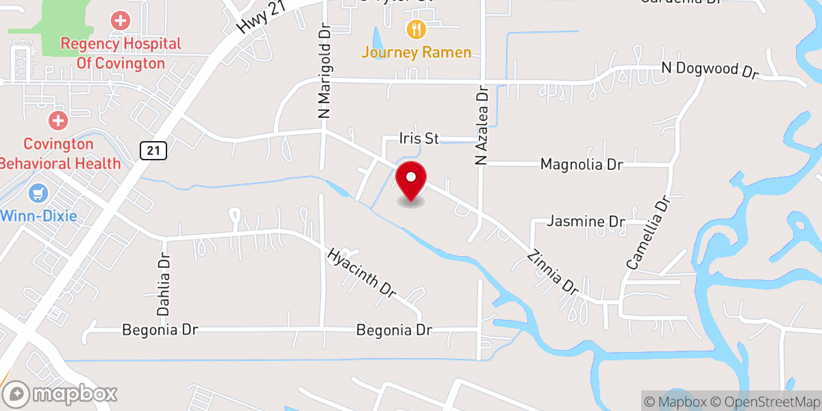 Map showing location of St Tammany Parish Constable