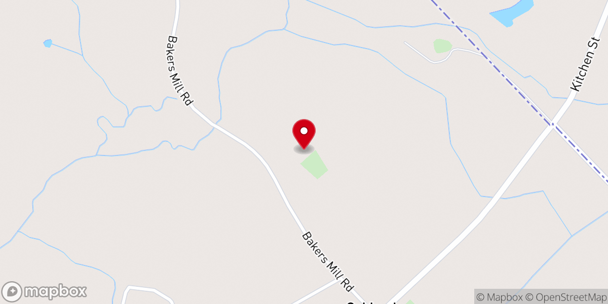Map showing location of State Line Church