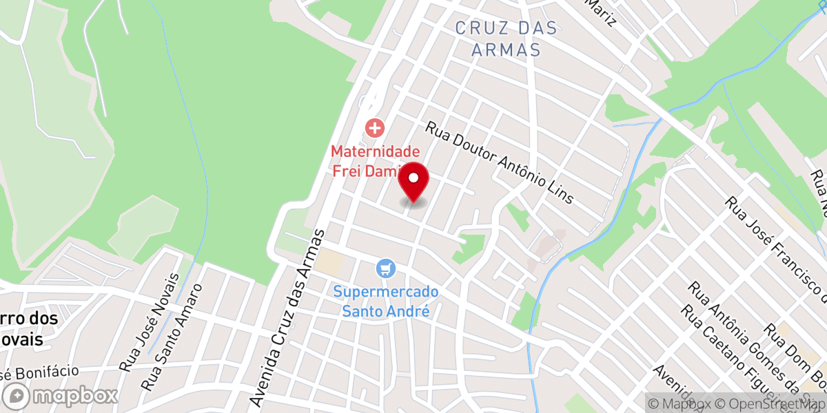 Map showing location of 1ª Igreja Congregacional Evangélica de João Pessoa