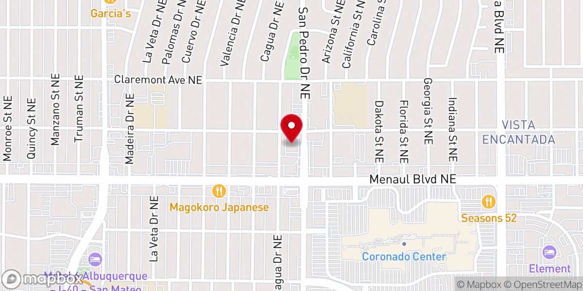 Map showing location of Cielo Vista Retreat