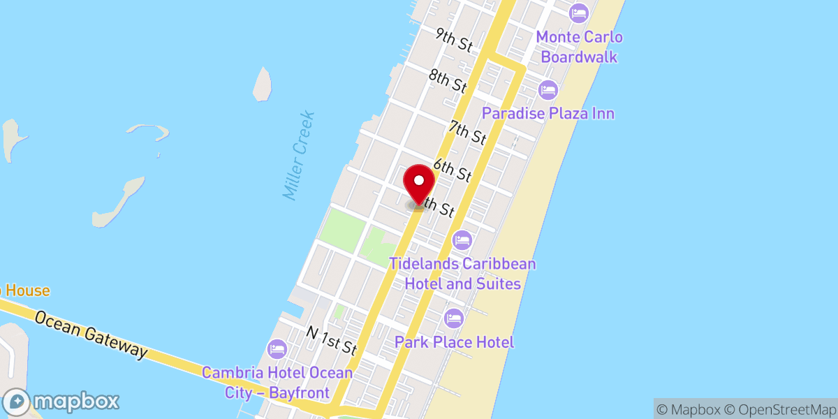 Map showing location of Ahva & Shalom