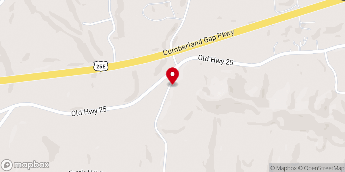 Map showing location of Gray's Pentecostal Church