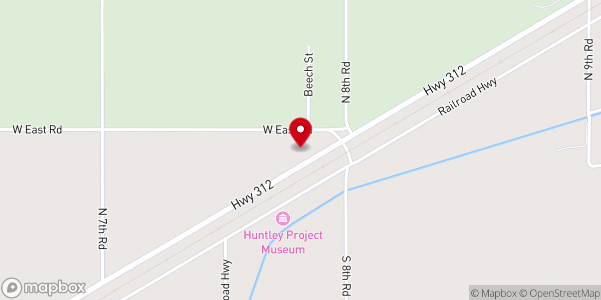 Map showing location of Valley Baptist Church