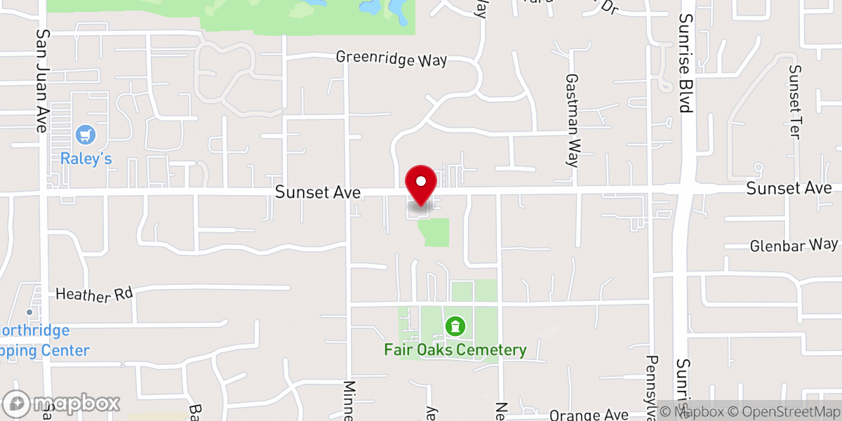 Map showing location of Freedom Church