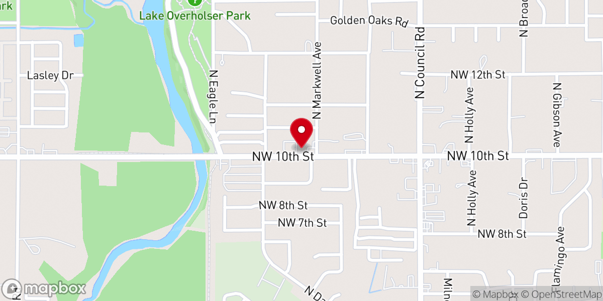 Map showing location of Zion Pentecostal Church