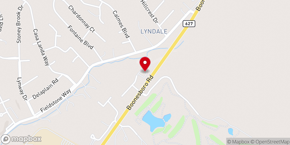 Map showing location of Fairfax Church of Christ