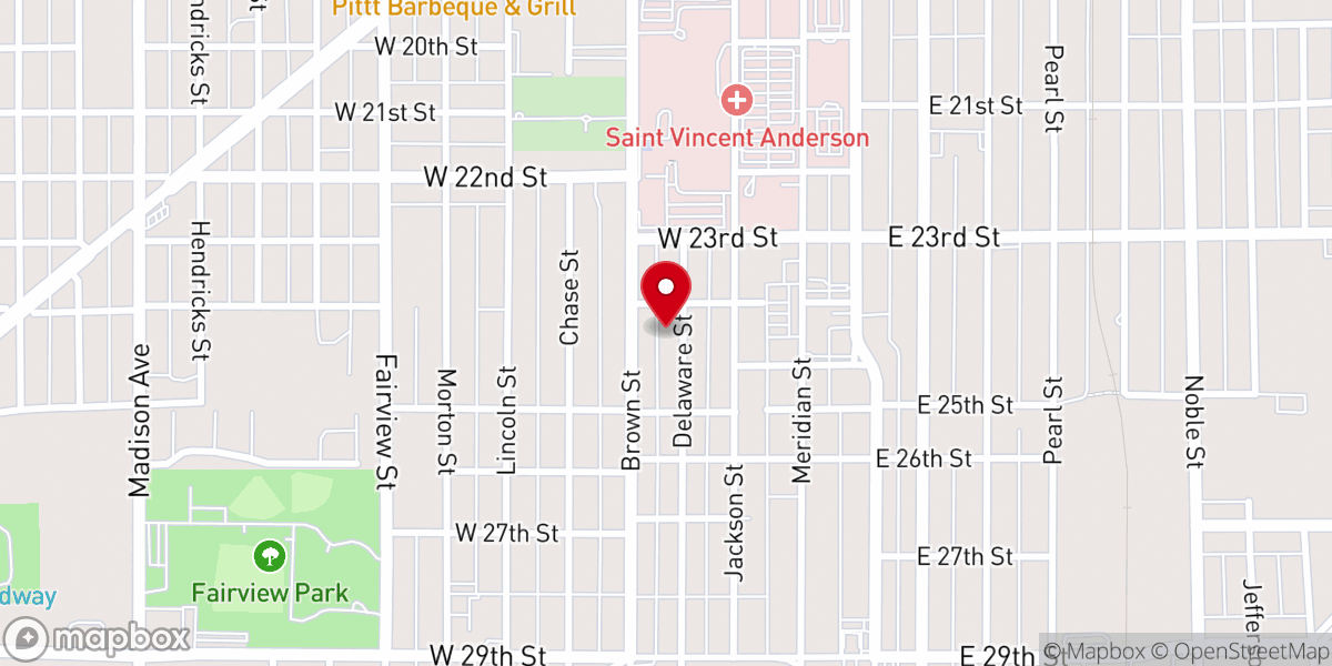 Map showing location of The Exit Church Anderson
