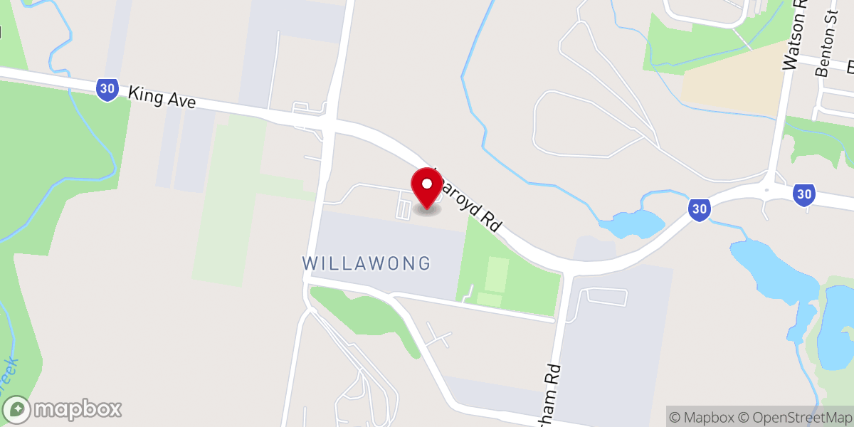 Map showing location of Hope Church (Brisbane Head Office & Willawong Service)