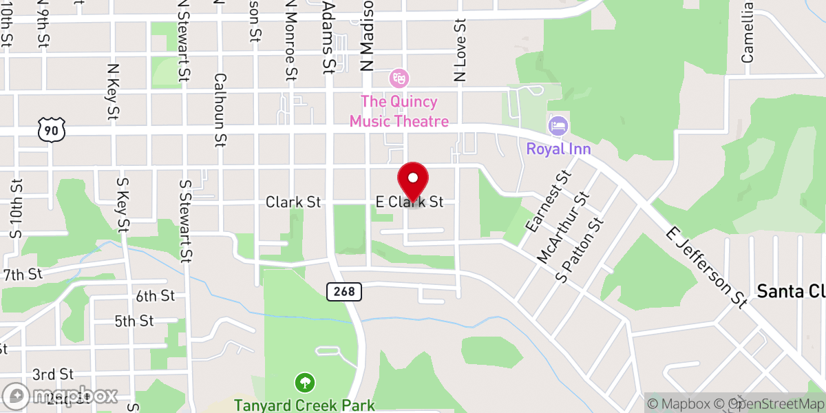 Map showing location of Arnett Chapel AME