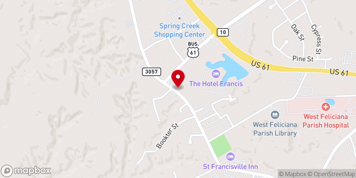 Map showing location of St Andrew Baptist Church