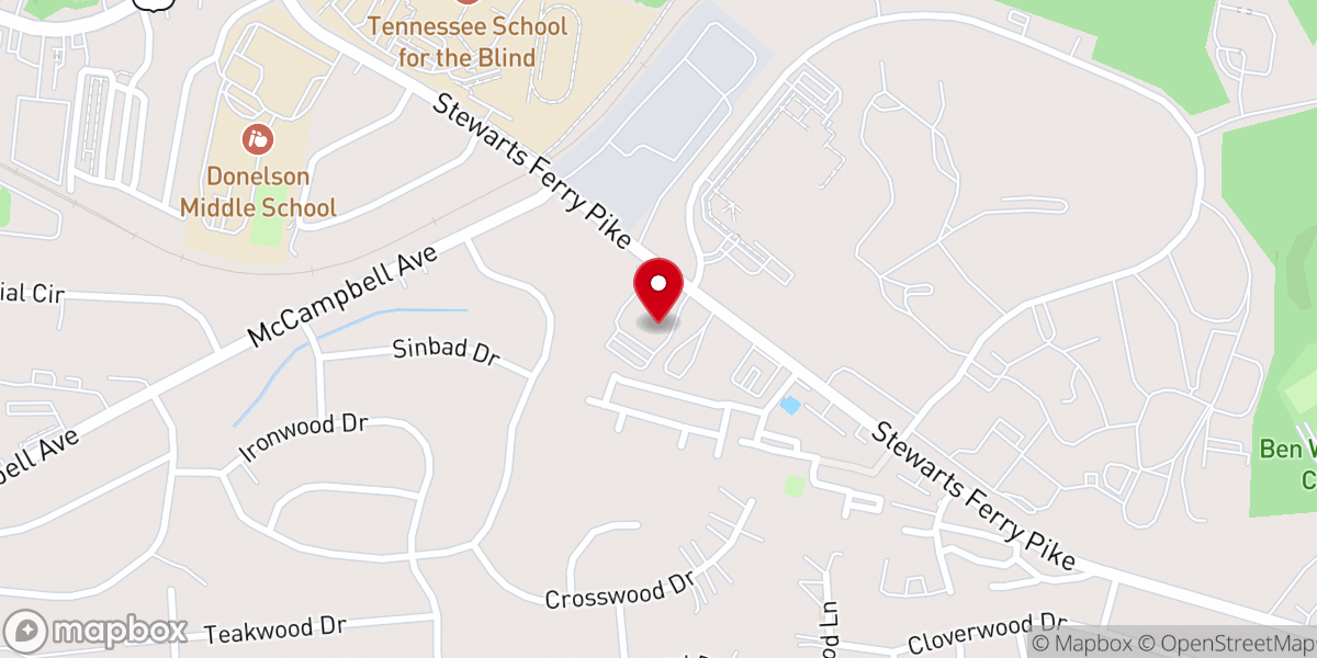 Map showing location of Generation Changers Church - Nashville