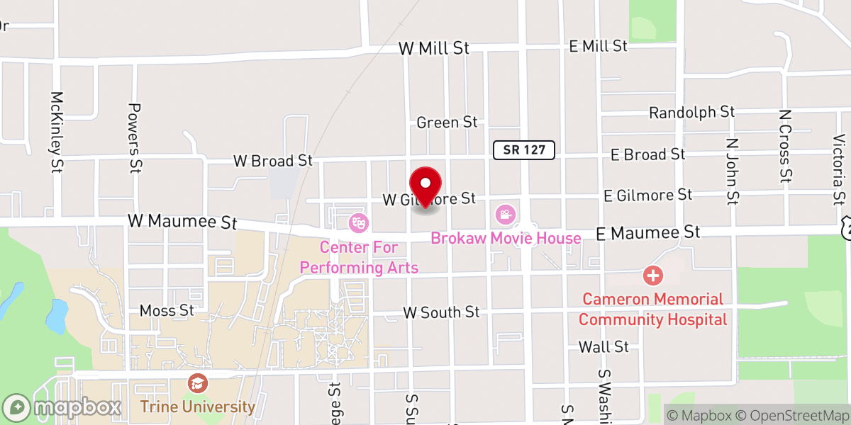 Map showing location of Chapel in the Garden