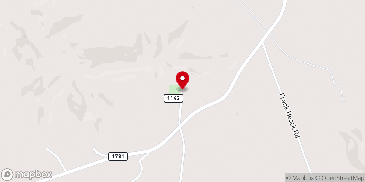 Map showing location of Friendship Church