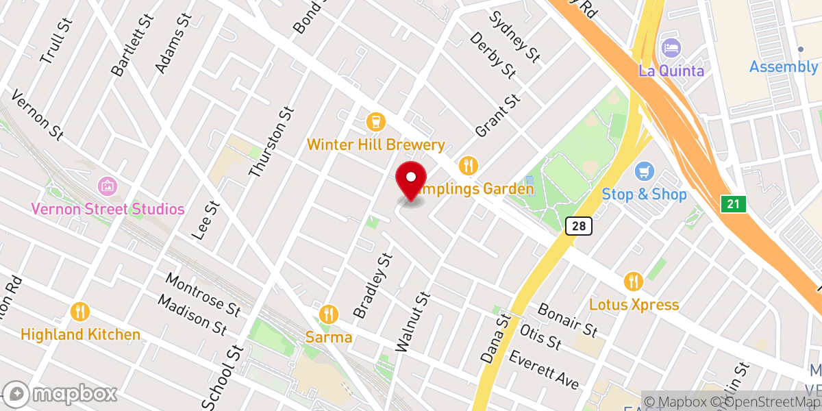 Map showing location of Harbor Lutheran Church Inc