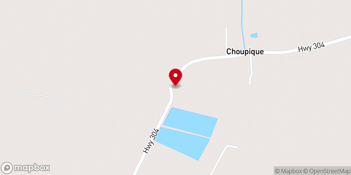Map showing location of Lafourche Parish