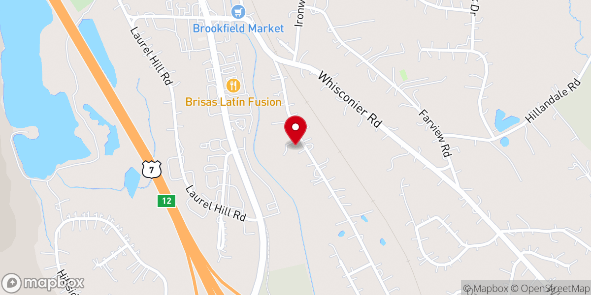 Map showing location of Brookfield Gospel Hall