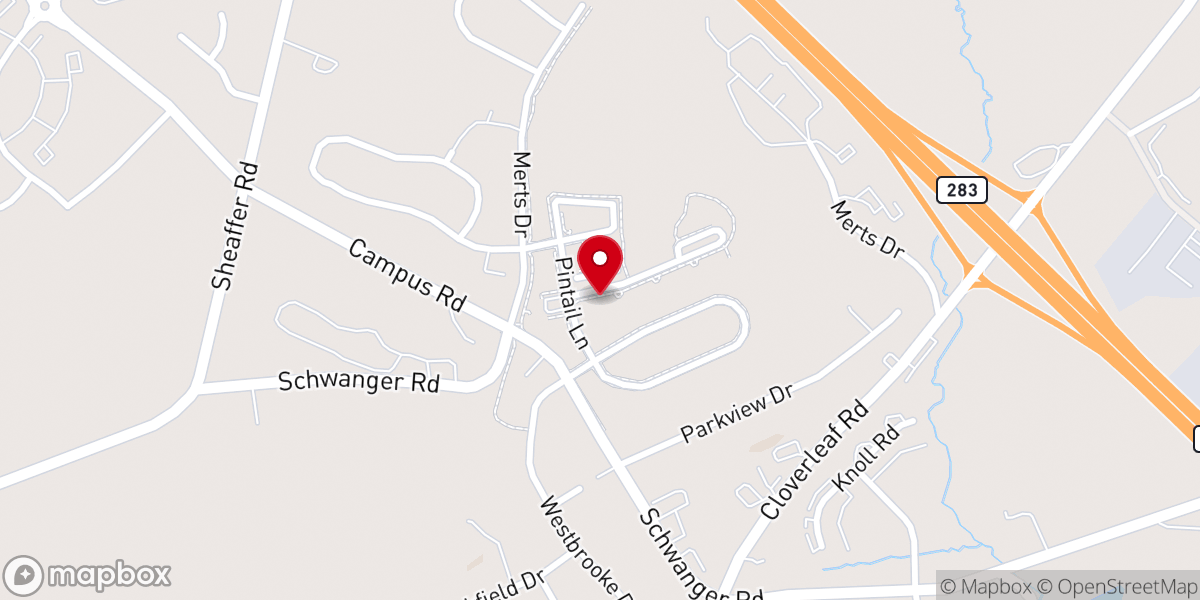 Map showing location of Gospel Horn Ministries