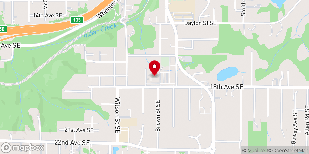 Map showing location of Living Water Church