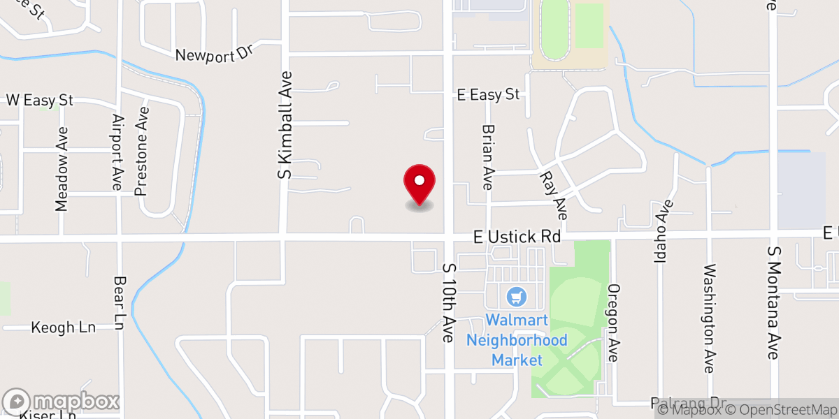 Map showing location of Caldwell Church of Christ