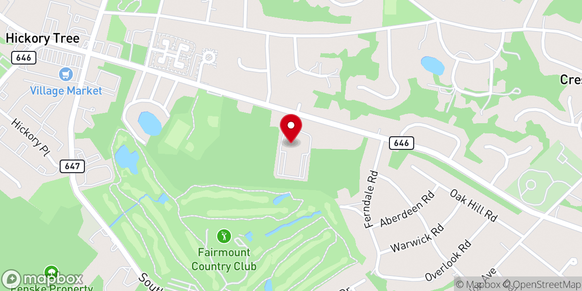 Map showing location of Long Hill Chapel