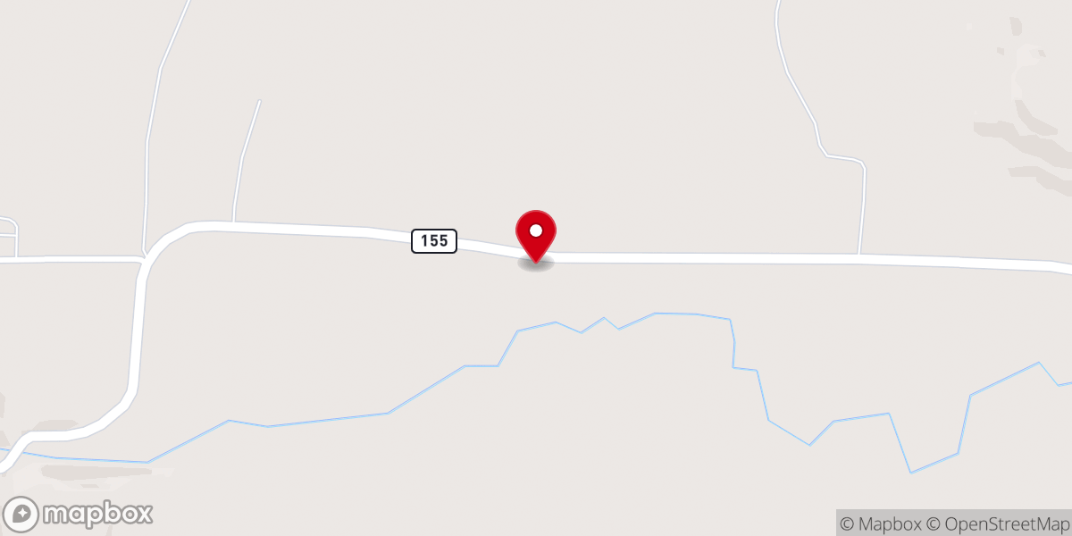 Map showing location of Hickory Grove Church