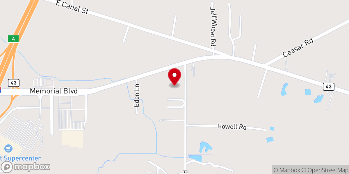 Map showing location of Anointed Dove Ministries