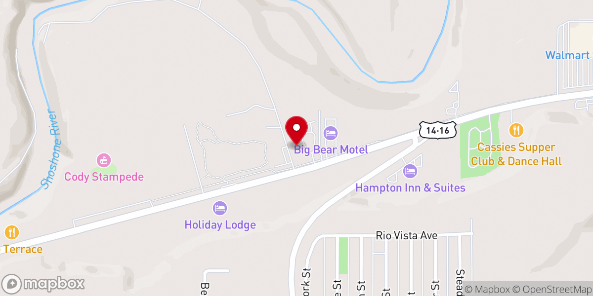 Map showing location of Harvest Church