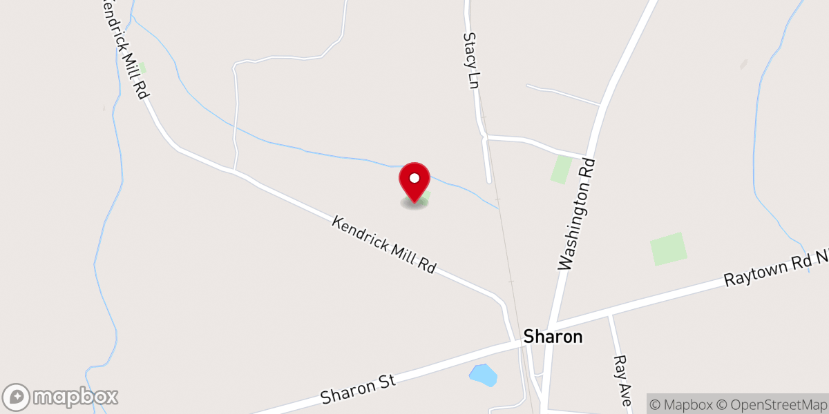 Map showing location of New Hope CME Church