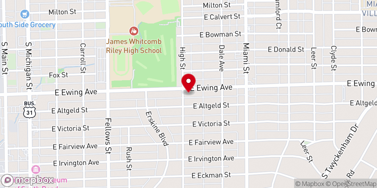 Map showing location of Christian Leaf Center Inc
