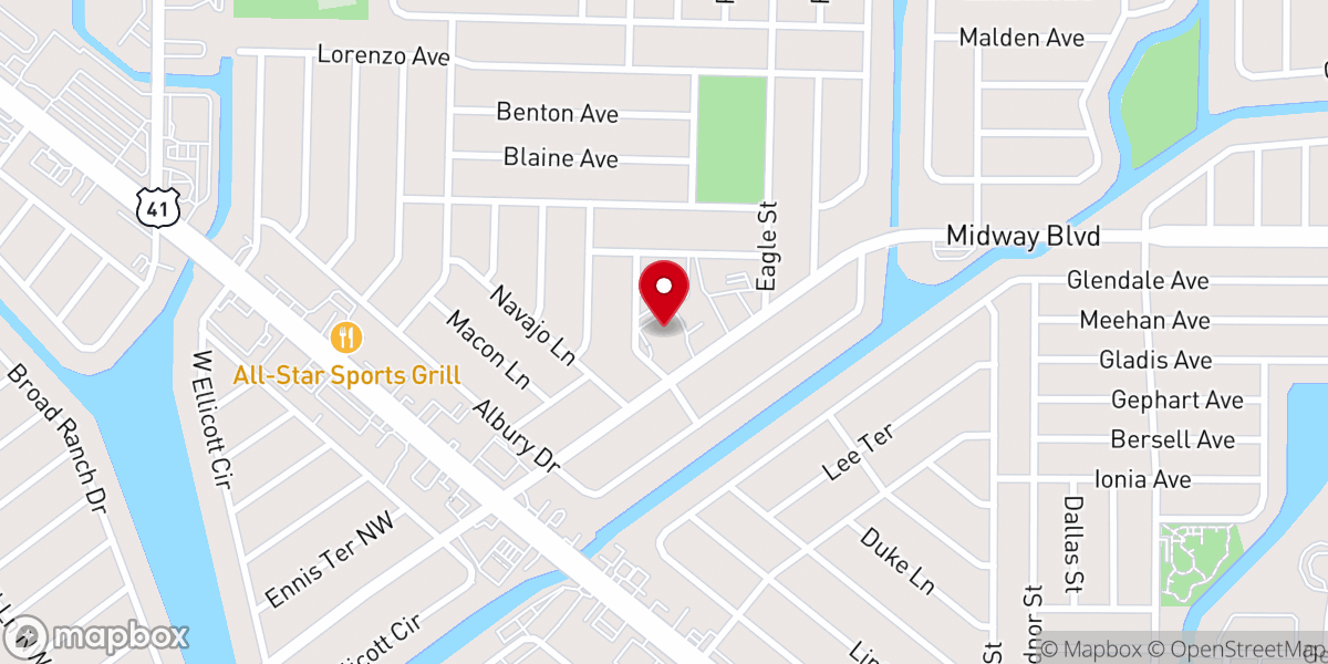 Map showing location of Movement Church