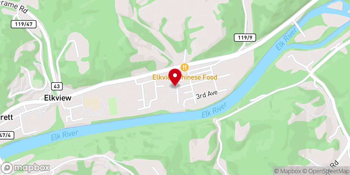 Map showing location of Elk Valley Christian School
