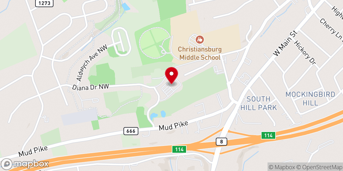 Map showing location of Victory Restoration Church