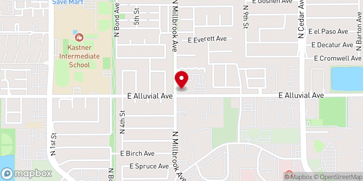 Map showing location of Riverpark Bible Church