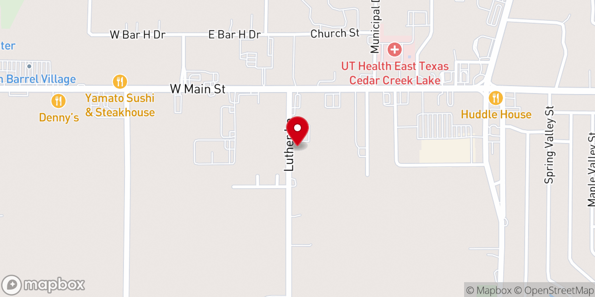 Map showing location of St. Jude Catholic Church