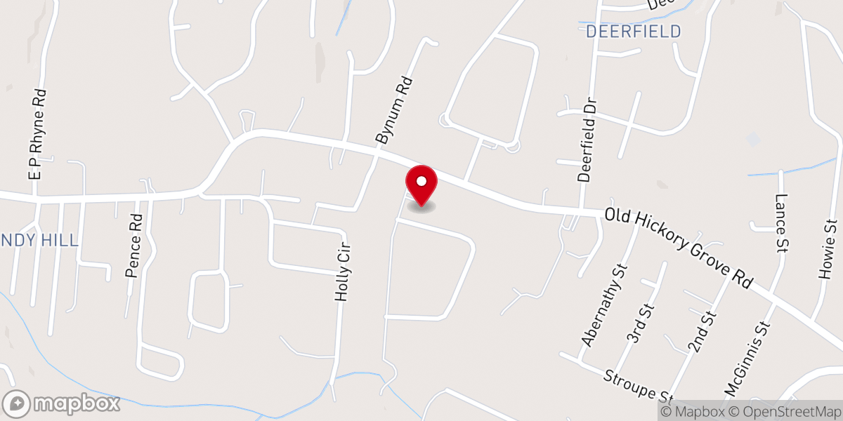 Map showing location of Ridgeview Baptist Church of Mt. Holly, NC