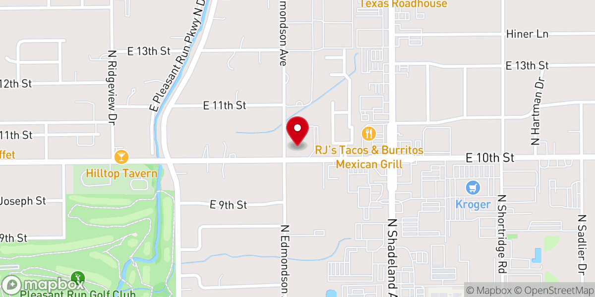 Map showing location of Mosaic Church