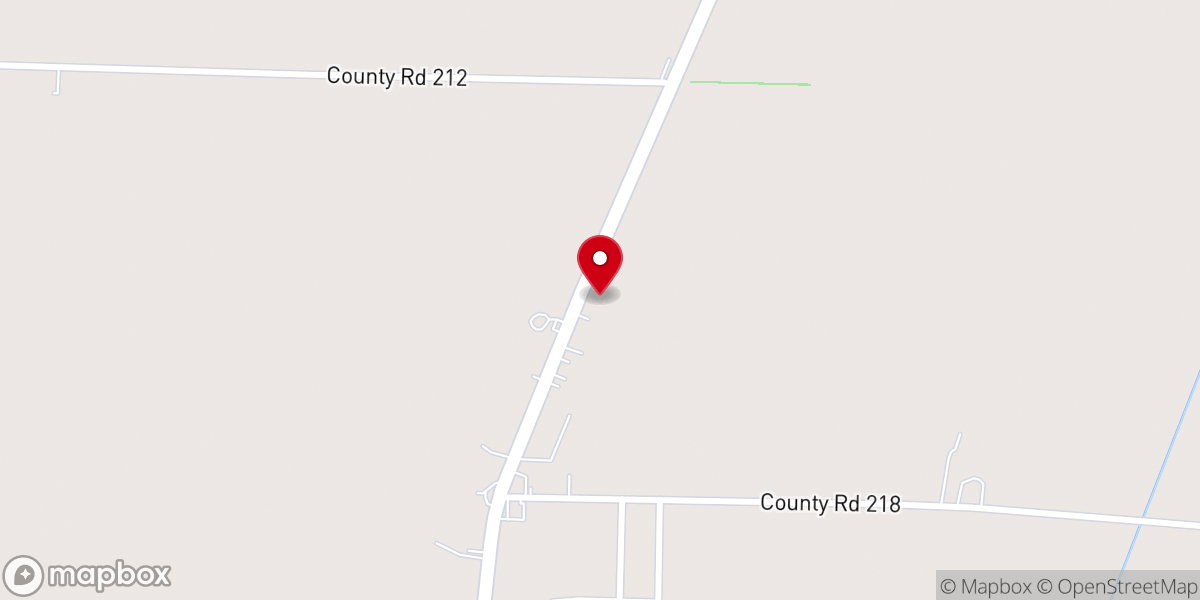 Map showing location of Malden Free Will Baptist Church