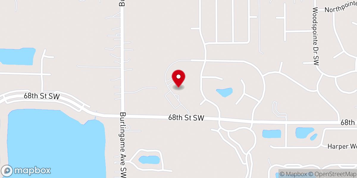 Map showing location of First Cutlerville Christian Reformed Church