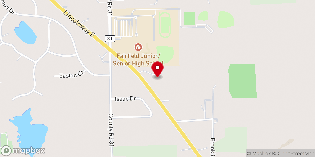 Map showing location of Clearview Church