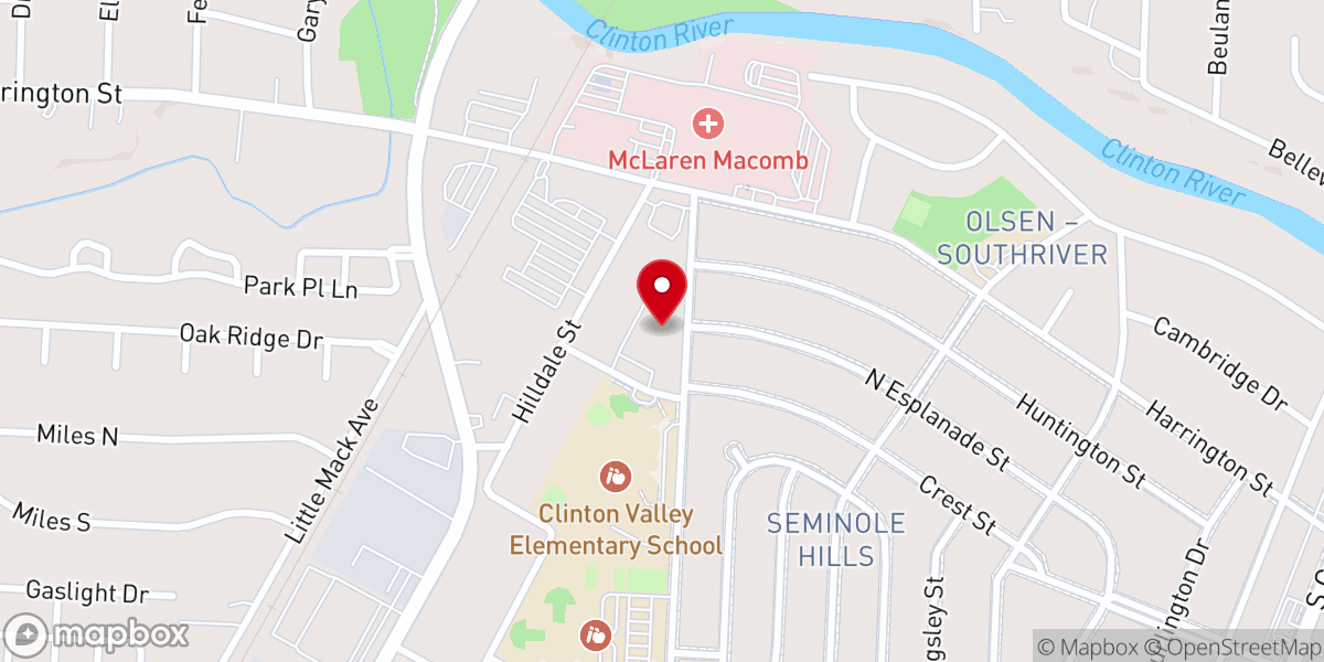 Map showing location of American Lutheran Church