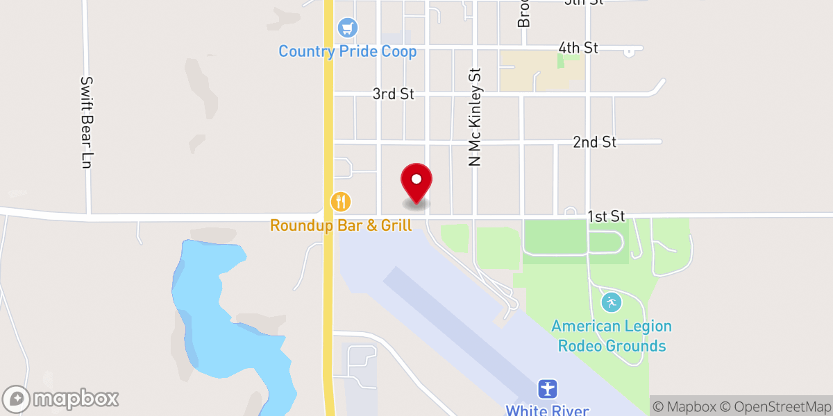 Map showing location of St Paul's White River Lutheran