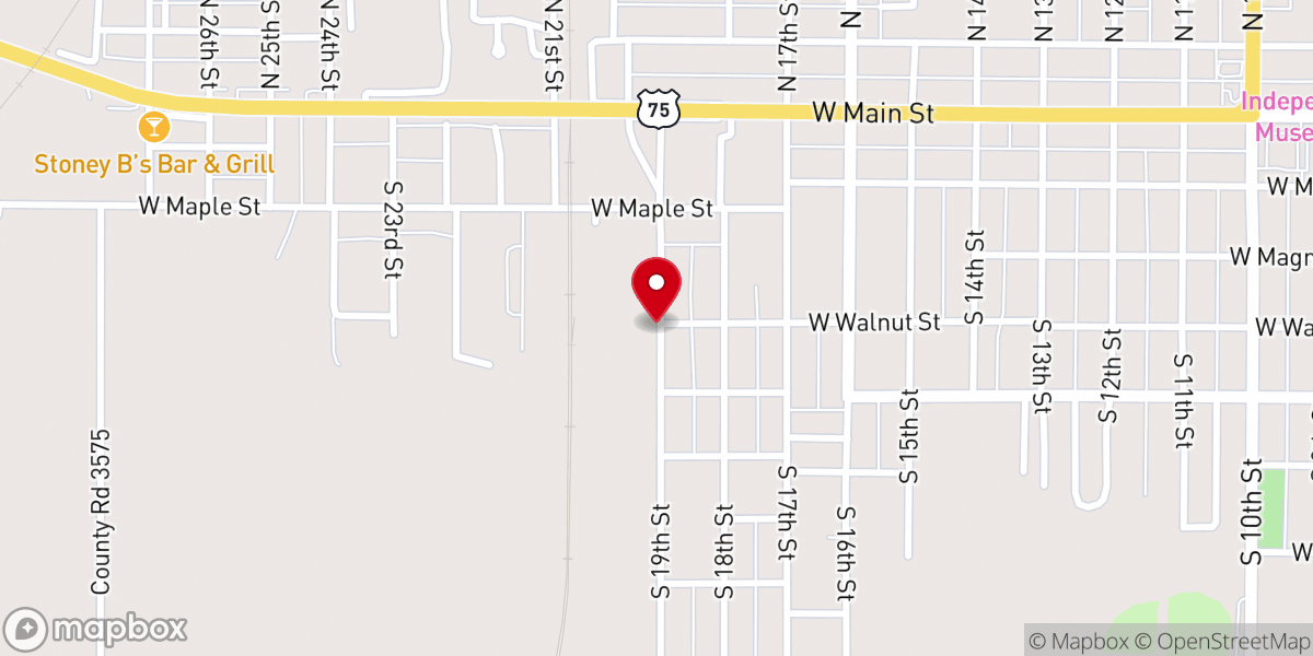 Map showing location of Berean Christian Mission Center
