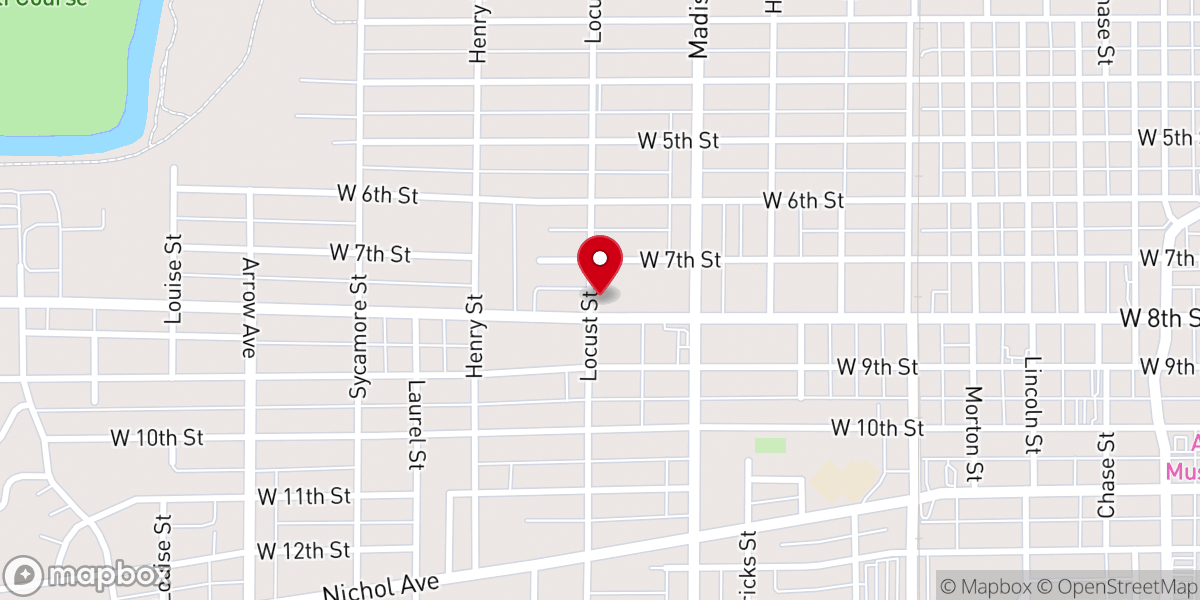 Map showing location of Anderson Seventh-day Adventist Church